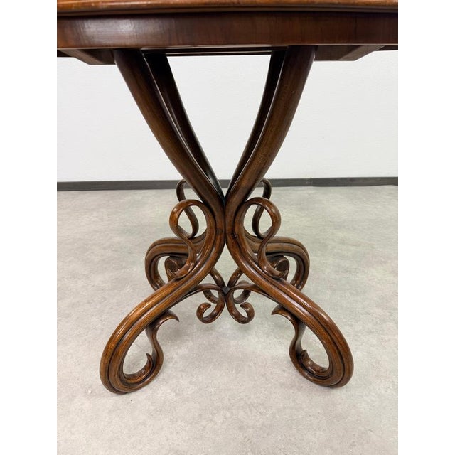 Thonet Antique Model No. 1 Salon Table from Gebrüder Thonet, 1890s For Sale - Image 4 of 12