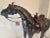 Monumental Leather Horse Sculpture With Western Saddle — Ranch Modern Equestrian Decor For Sale - Image 4 of 12