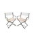 Mid 20th Century Mid 20th Century Vintage Lucite & Chrome Directors Chairs For Sale - Image 5 of 8