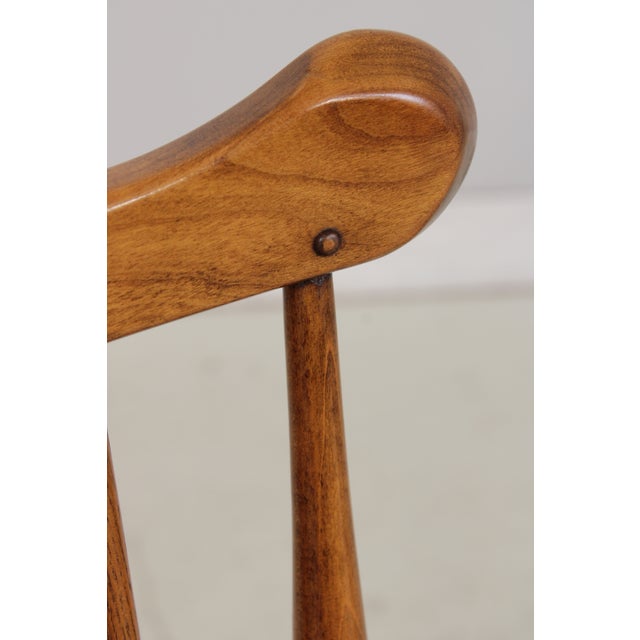 Brown Set of 6 Stickley Cherry Windsor Style Chairs For Sale - Image 8 of 18