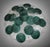 Art Deco Murano Glass Transparent and Green Chandelier, 2000 For Sale - Image 10 of 10