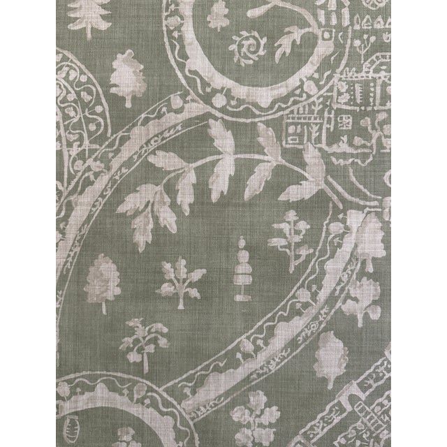 Traditional Sanderson Topiary View Thyme Fabric Dhif227338 Highgrove Fabrics Collection 3 Yards Indoor / Outdoor For Sale - Image 3 of 6