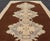 Vintage Turkish Oushak Runner With Floral Medallions in Brown, Gray, Taupe For Sale In Atlanta - Image 6 of 13