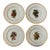 1970s Thornberry’s u.s.a. Fruit Plates Porcelain Set of 4 - 7 3/4” For Sale - Image 13 of 13