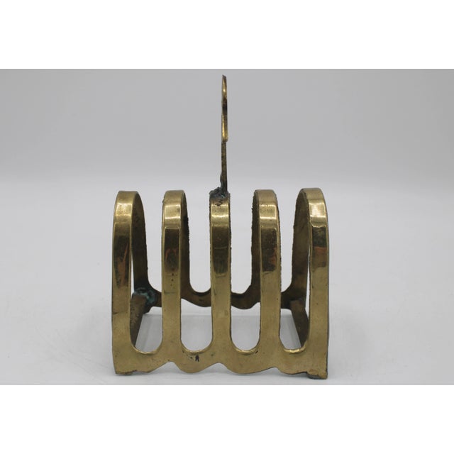 Mid 20th Century Vintage English Traditional Brass Duck Letter Rack For Sale - Image 5 of 8