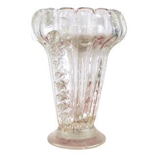 Murano Glass Vase attributed to Seguso For Sale