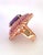 Bochic "Orient" Vintage Amethyst & White Topaz Ring Set In 18 K Gold & Silver For Sale - Image 18 of 18