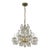 Mid 20th Century Rococo Revival Eight Arm Scalloped Crystal Chandelier For Sale