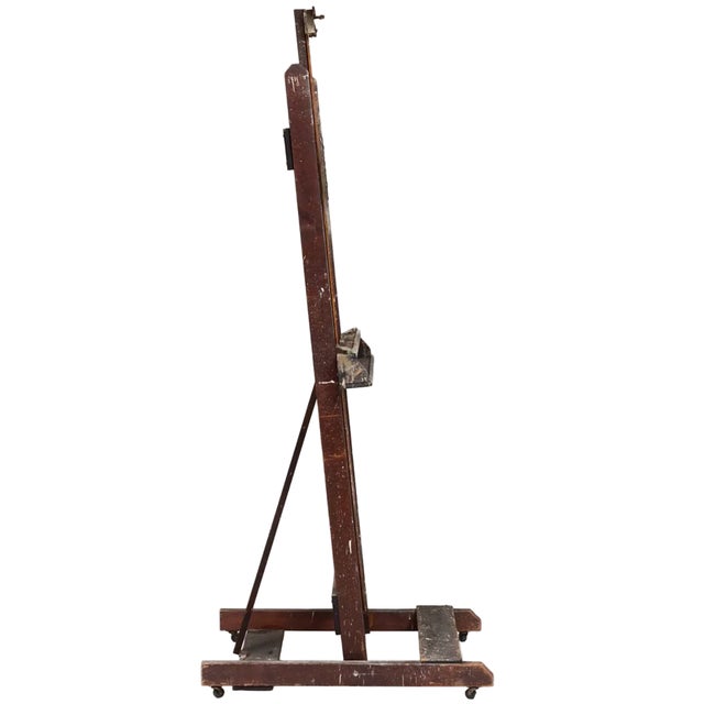 The working easel of Henry Koehler, one of America's foremost sporting painters, bearing the honest evidence of a long...