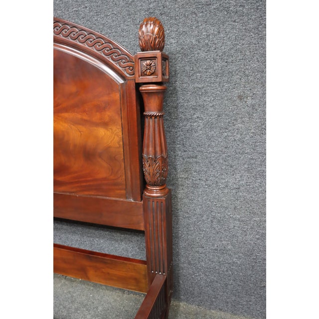 Henkel Harris Genuine Mahogany Queen Size Bed Frame For Sale - Image 13 of 14