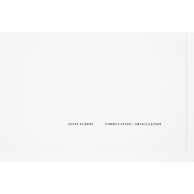 1970s 1972 Formulation: Articulation Print Portfolio I Folder 24 Print by Josef Albers For Sale - Image 5 of 7