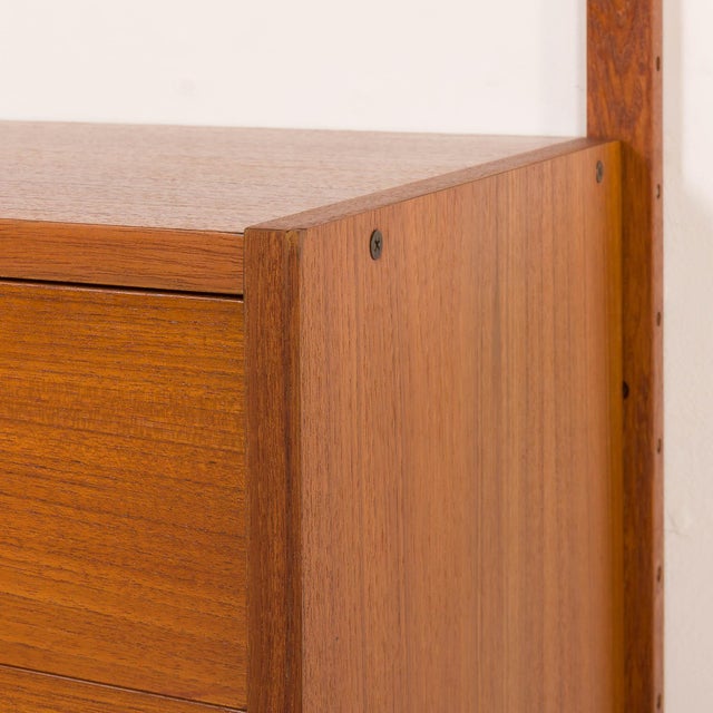 Mid-Century Scandinavian Wall Unit in Teak, 1960s For Sale - Image 10 of 14