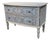 Light Blue Painted and Distressed Sauteuse Commode From Southern Germany For Sale