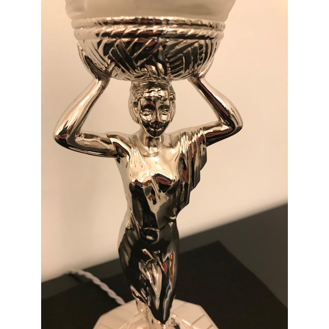 Early 20th Century French Art Deco Table Lamp by Muller Frères Luneville For Sale - Image 5 of 13