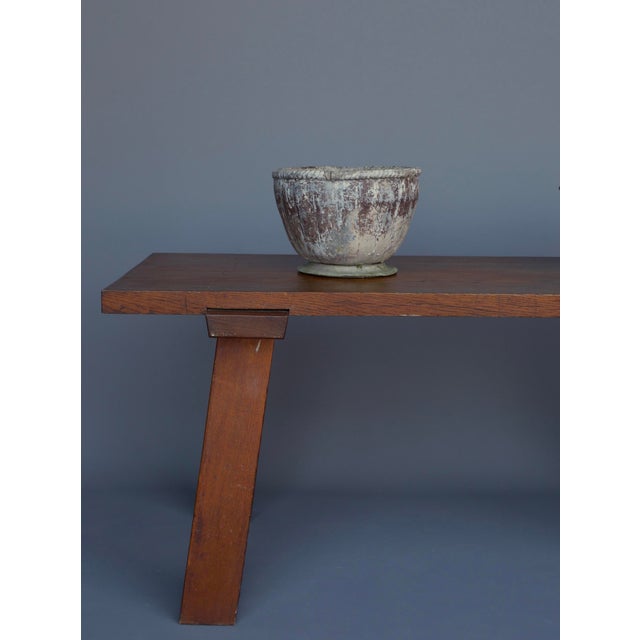 Metal Antique Handmade Lead Planter For Sale - Image 7 of 11