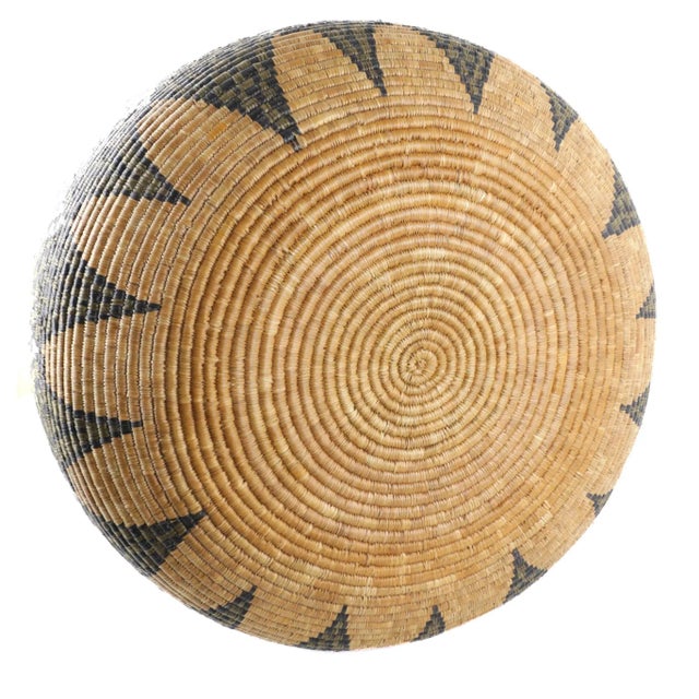Early 21st Century Large South African Contemporary Lidded Basket 33"x17" For Sale - Image 5 of 11