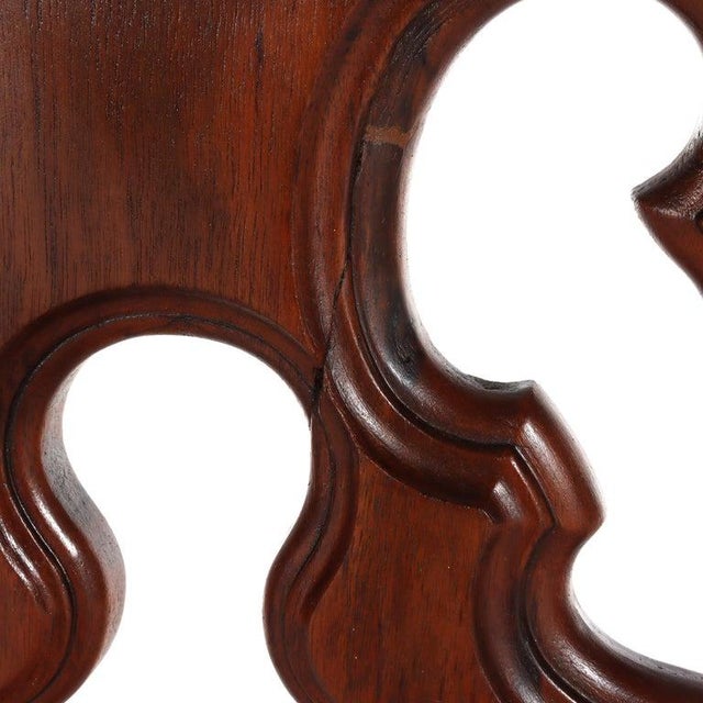 Antique Rococo Walnut Umbrella Stand With Cast Iron Tray C1890 For Sale - Image 10 of 10