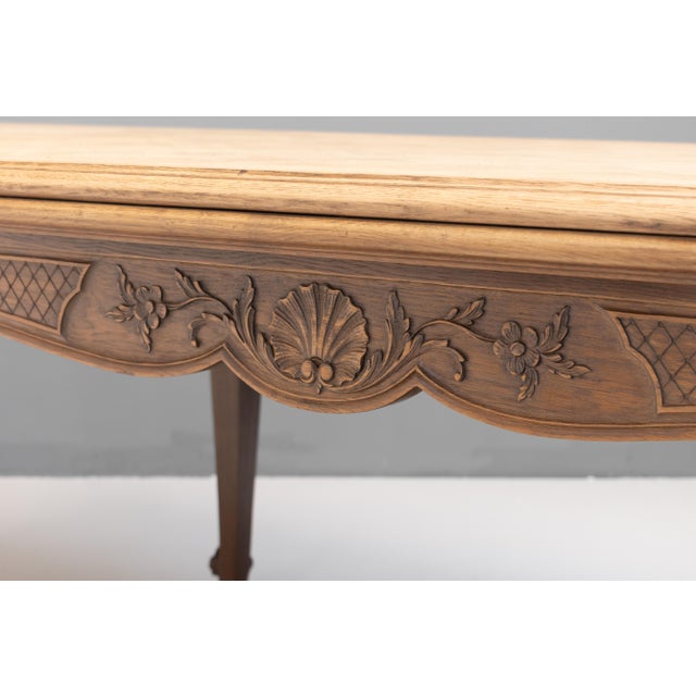 Beige Vintage Draw Leaf Table, 1930 For Sale - Image 8 of 12