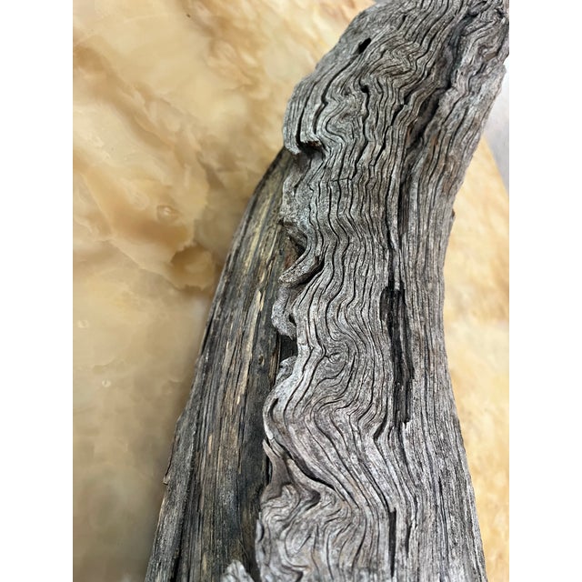 Wood 1854 Big Burn Ghost Forest Large 4-Foot Ribbon Grain Architectural Sculpture For Sale - Image 7 of 9