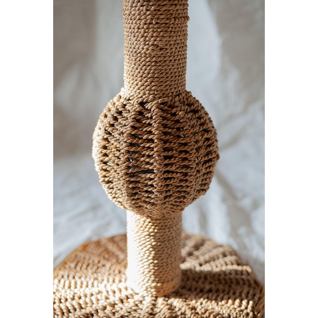 Coffee Table and Chairs in Rope, 1970s, Set of 3 For Sale - Image 15 of 16