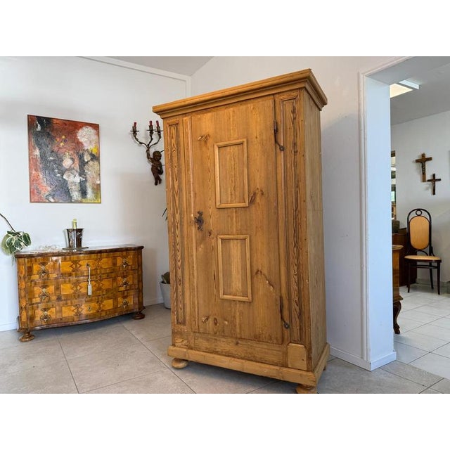 Baroque Farmhouse Cabinet in Softwood For Sale - Image 14 of 14
