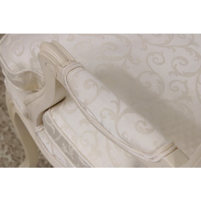 Pair of Louis XVI Painted Cane Back Fautuils Armchairs For Sale - Image 14 of 18