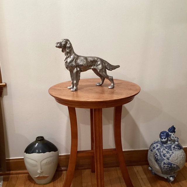 Vintage Silver Plate Irish Setter Hunting Dog Sculpture For Sale - Image 9 of 12