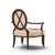 Barbara Barry for Baker Furniture Mahogany Oval X Back Lounge Chairs - Pair For Sale - Image 10 of 12
