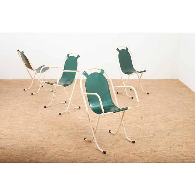 Chairs in Tubular Steel and Cream-Colored Lacquered by Harry Sebel, 1947, Set of 4 For Sale - Image 15 of 15
