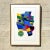 This Vintage 1970s Abstract Geometric Lithograph is a vibrant and dynamic piece that captures the essence of mid-century...