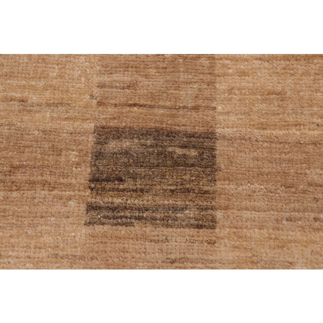 Textile Shabby Chic Gabbeh Tan/Green Wool Rug - 9'8'' X 14'4'' For Sale - Image 7 of 10