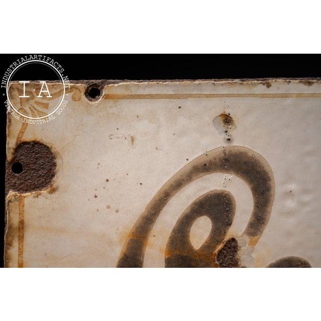 Early 20th Century Early 20th Century “Columbia” Bicycles SSP Storefront Sign For Sale - Image 5 of 12