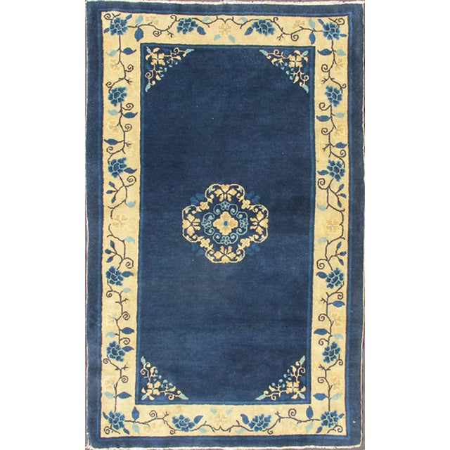 1920s 1920’s Antique Chinese Peking Rug-4' X 6'8 For Sale - Image 5 of 5