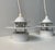 Louis Poulsen Minimalist Planet Orbit White Ceiling Pendant Lamps by Jens Møller Jensen for Louis Poulsen, 1990s, Set of 2 For Sale - Image 4 of 8