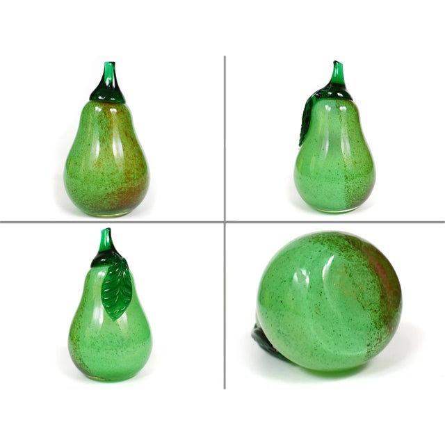 Red Vintage Handblown Italian Murano Style Fruits Model Figurines - Set of 7 For Sale - Image 8 of 11