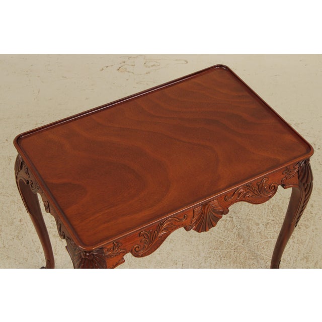 Kindel Irish Georgian Carved Mahogany Tea Table For Sale In Philadelphia - Image 6 of 14