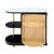 1940s Art Deco Period French Ebonized Walnut Veneer Bar Cart For Sale - Image 5 of 9