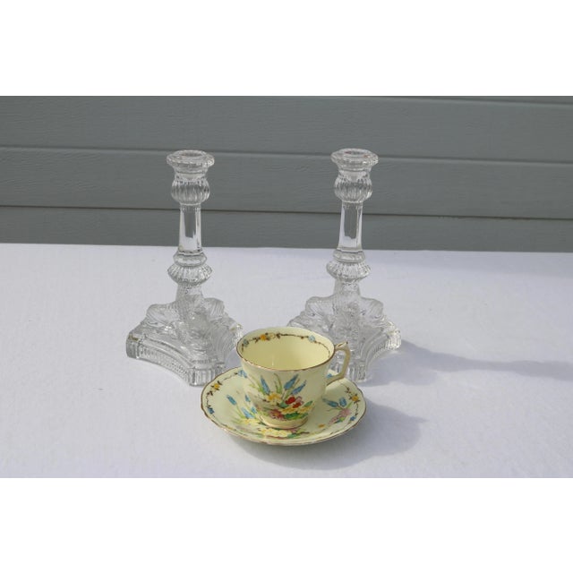 Tiffany & Co. Clear Crystal Candlesticks With Dolphin Motif-a Pair For Sale - Image 16 of 16