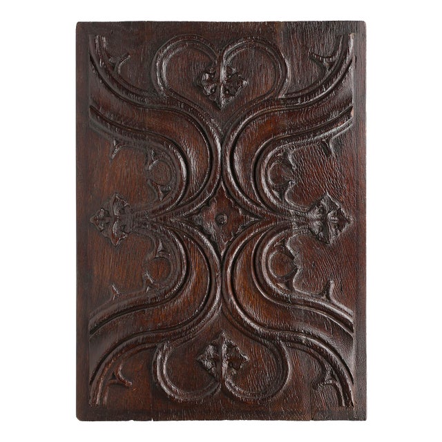 16th Century Gothic Hand-Crafted Panel in Oak, Belgium For Sale