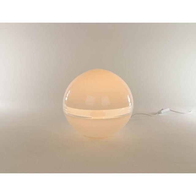 1970s White LT 230 Table Lamp by Carlo Nason for A.V. Mazzega, 1970s For Sale - Image 5 of 10