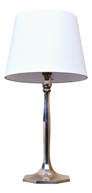 Swedish Silverplate Table Lamp from Herman Bergmans Konstgjuteri, 1920s