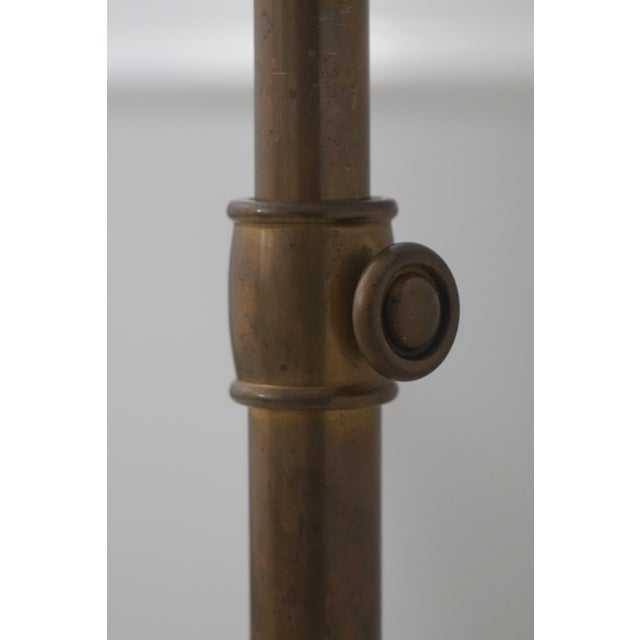 Robert Abbey Robert Abbey Swing Arm Brass Reading Library Lamp For Sale - Image 4 of 14