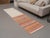 1970s Vintage Handmade Wool Cotton White Orange Area Rug For Sale - Image 11 of 11