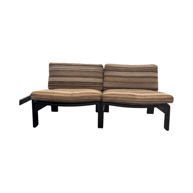 Black Lounge Set with Coffee Table by Carl Straub, Germany, 1970s, Set of 3 For Sale - Image 8 of 9