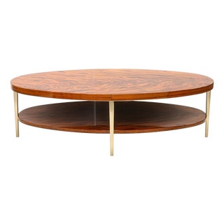 Vintage Greg Sheres Italian Mahogany Verite Collection Cocktail Coffee Table For Sale