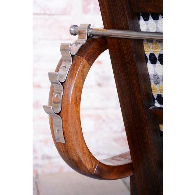 Art Deco Adjustable Armchairs from J. Halabala, Czech, 1920s, Set of 2 For Sale - Image 6 of 18