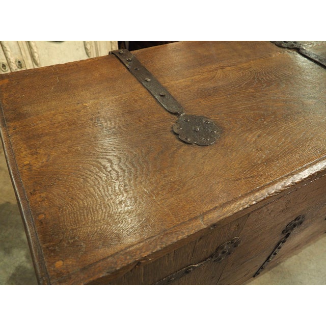 More information coming soon… Dating to circa 1600, this German trunk was hand-carved in oak at the end of the Gothic...