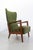 Mid-Century Modern Danish Modern Lounge Chair in Beech and Green Wool by Fritz Hansen, 1940s For Sale - Image 3 of 18