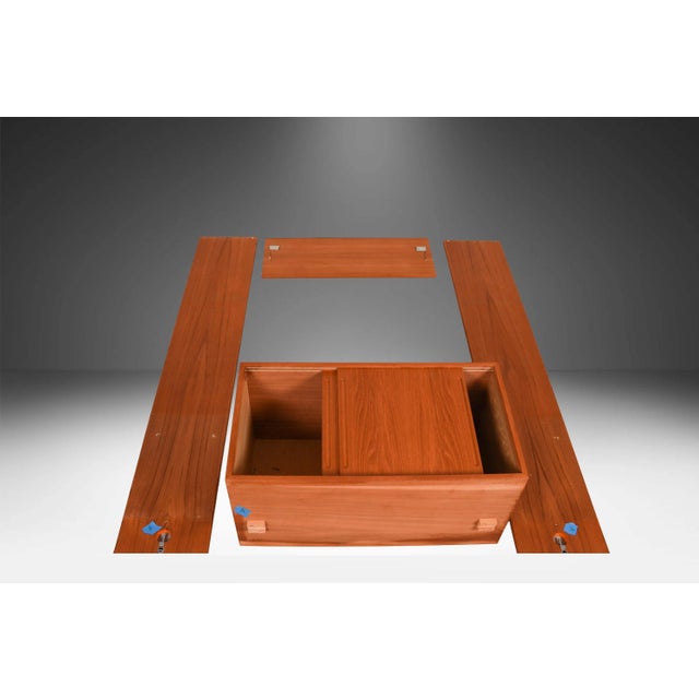 Hans Wegner Danish Teak Single Column Freestanding Modular Wall Unit Room Divider For Sale - Image 13 of 16