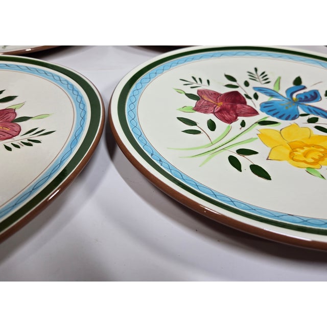 Stangl Stangl Spring Flowers Plates- Set of Four For Sale - Image 4 of 10